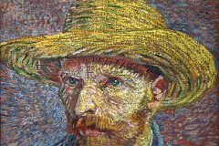 03A Self-portrait With Straw Hat - Vincent van Gogh 1887 - New York Metropolitan Museum of Art
